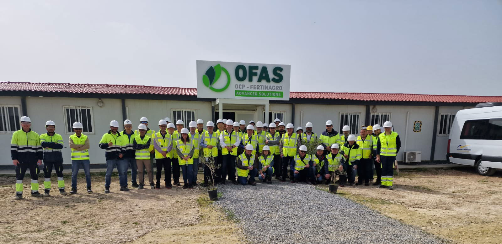 Miembros de Copiso en las instalaciones y explotaciones de la Compañía Nacional de Fosfatos