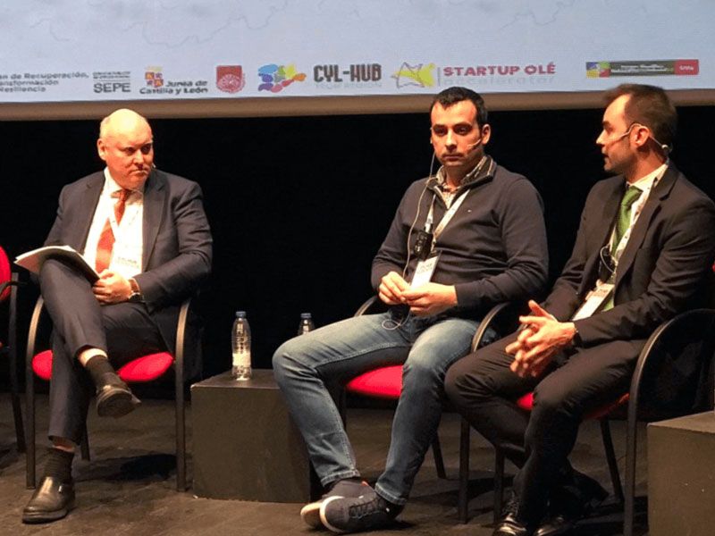 Eduardo Pascual, técnico de Copiso, en la mesa redonda del CYL-HUB.